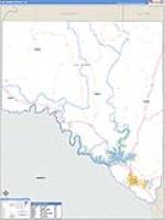 Val Verde, Tx Carrier Route Wall Map